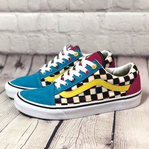 Vans Old Skool Checkerboard Skate Shoe 